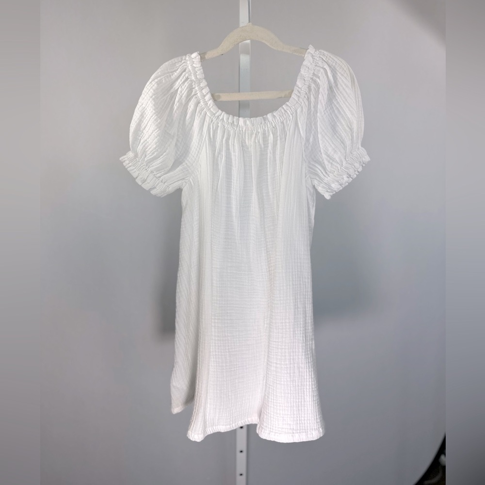 CREWCUTS by J. CREW - White Cotton Gauze Summer Dress